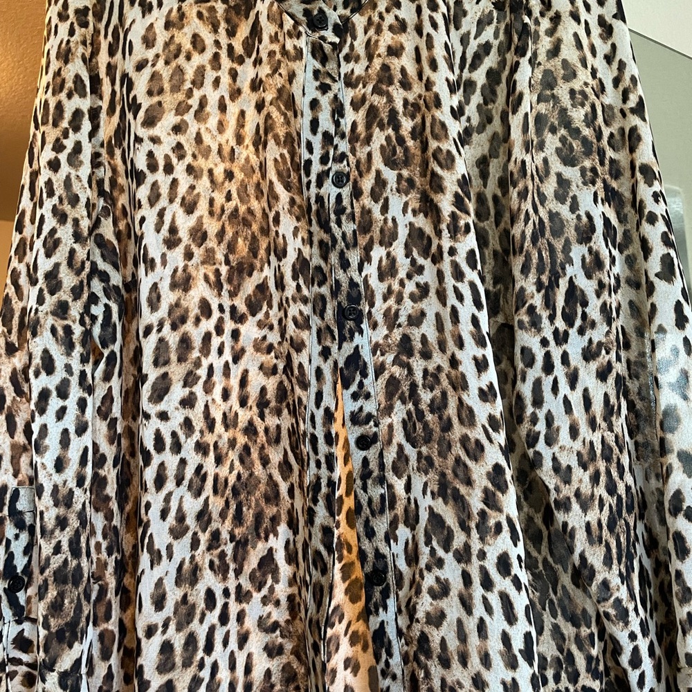 RACHEL Rachel Roy Animal Print Blouse
